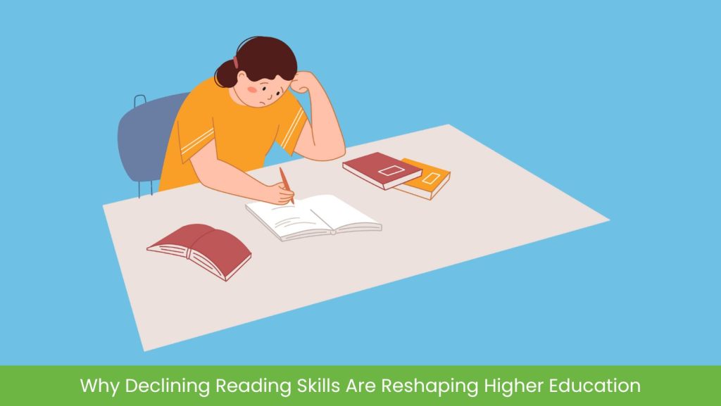 student having trouble with their reading