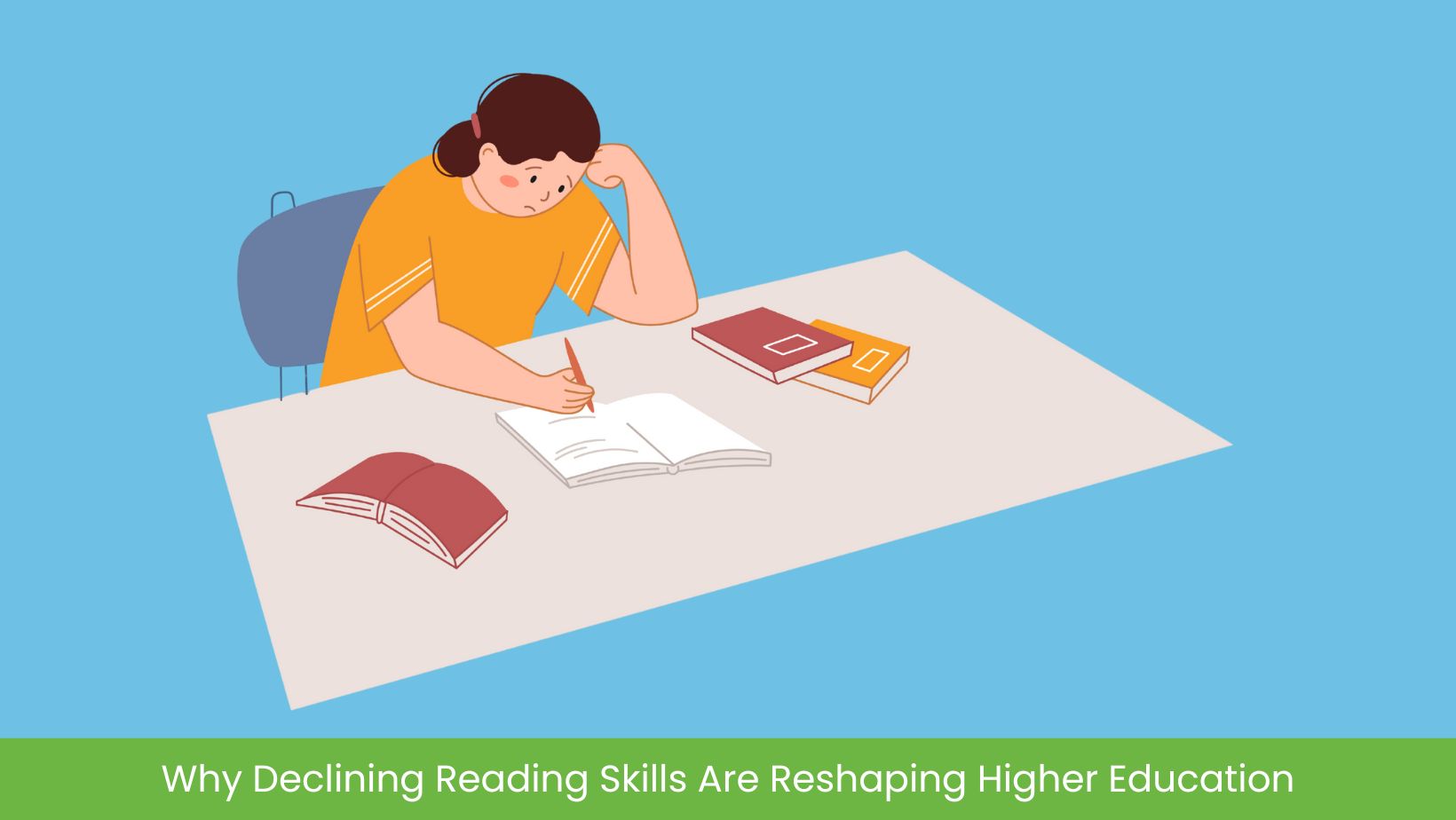 student having trouble with their reading