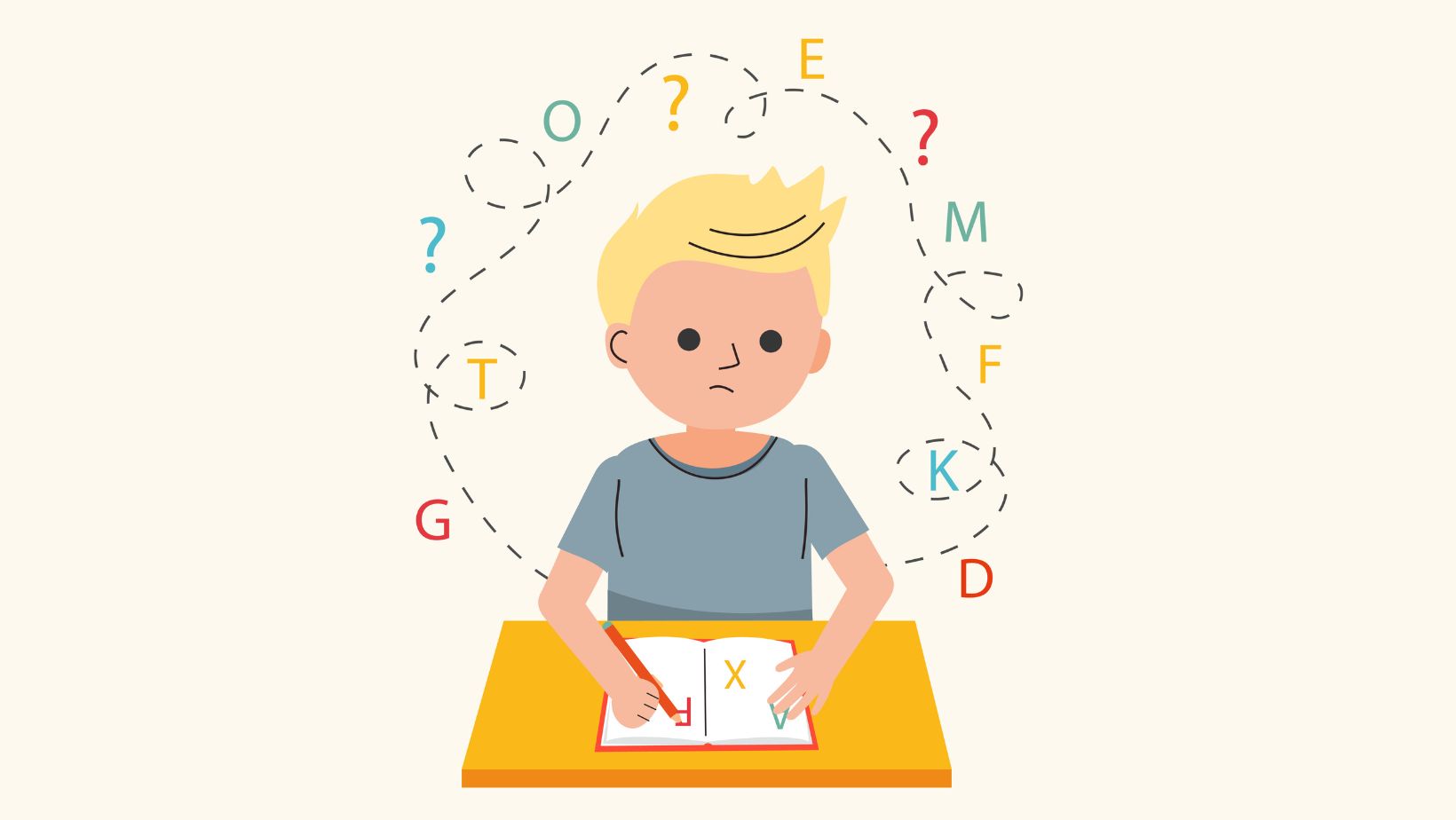 a child that might have Dyslexia